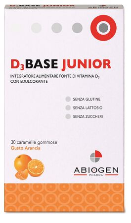D3BASE JUNIOR 30 CARAMELLE GOMMOSE ARANCIA image not present