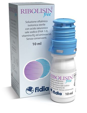 COLLIRIO SOLUZIONE OFTALMICA RIBOLISIN FREE 10 ML image not present