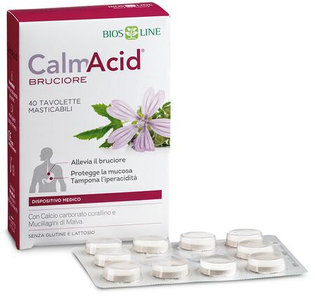 BIOSLINE CALMACID BRUCIORE 40 TAVOLETTE MASTICABILI image not present