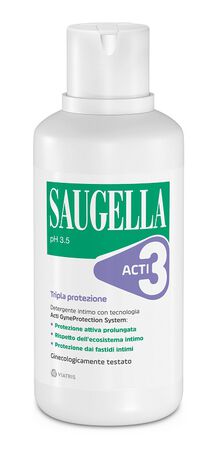 SAUGELLA ACTI3 TRIPLA PROTEZIONE DETERGENTE INTIMO 500 ML image not present