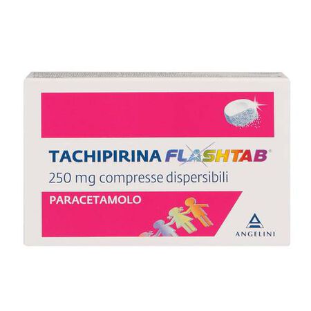 TACHIPIRINA FLASHTAB*12 cpr dispers 250 mg image not present