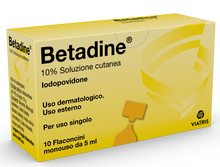 BETADINE*soluz cutanea 10 flaconcini monouso 5 ml 10%