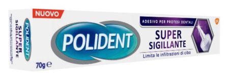 POLIDENT SUPER TENUTA+SIGILLANTE ADESIVO PROTESI DENTALE 70 G image not present