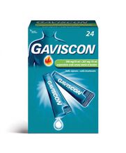 GAVISCON*24 bust orale sosp 500 mg/10 ml + 267 mg/10 ml menta
