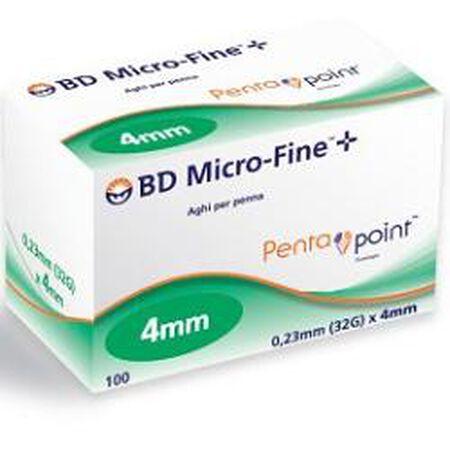 AGO PER PENNA DA INSULINA BD MICROFINE PENTAPOINT GAUGE 32 4 MM 100 PEZZI image not present