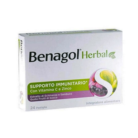 BENAGOL HERBAL FRUTTI DI BOSCO 24 PASTIGLIE image not present