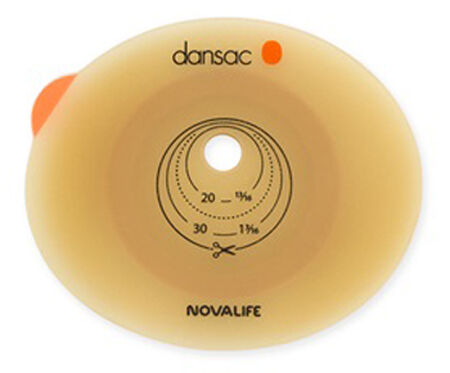 PLACCA PER COLO ILEO ED UROSTOMIA DANSAC NOVALIFE2 43MM RITAGLIABILE 10-35 image not present