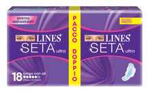 LINES SETA ULTRA ASSORBENTE LUNGO CON ALI 18 PEZZI