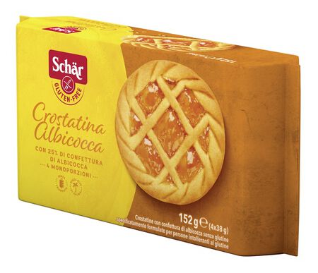 SCHAR CROSTATINA CON CONFETTURA DI ALBICOCCA 4 MONOPORZIONI DA 35 G image not present