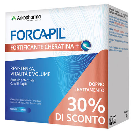 FORCAPIL FORTIFICANTE CHERATINA+ PROMO 120 CAPSULE PREZZO SPECIALE image not present