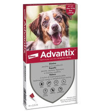 ADVANTIX SPOT ON*soluz 4 pipette 2,5 ml 250 mg + 1.250 mg cani da 10 a 25 Kg