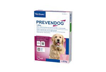 PREVENDOG*2 collari medicati 32,6 g (75 cm) per cani taglia grande (peso superiore a 25 Kg) scatola di cartone image not present