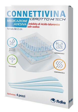 CEROTTO CONNETTIVINA HITECH 8 X 12 CM 4 PEZZI image not present