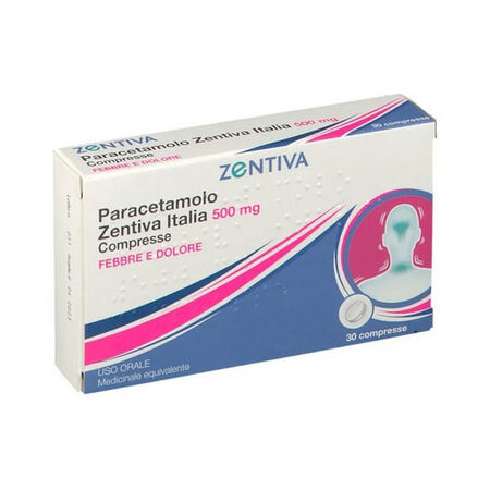 PARACETAMOLO (ZENTIVA ITALIA)*30 cpr 500 mg image not present