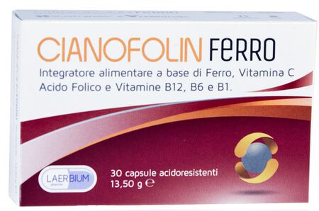 CIANOFOLIN FERRO 30 CAPSULE image not present