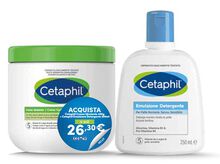 CETAPHIL BIPACK CREMA IDRATANTE 450 G + EMULSIONE DETERGENTE 250 ML