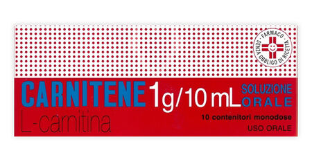 CARNITENE*orale soluz 10 flaconcini 1 g/10 ml image not present