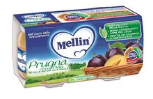 MELLIN OMOGENEIZZATO PRUGNA MELA 100 G 2 PEZZI
