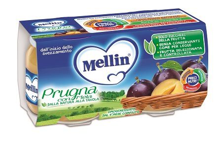 MELLIN OMOGENEIZZATO PRUGNA MELA 100 G 2 PEZZI image not present