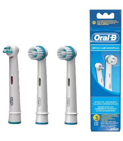 ORALB ORTHO CARE ESSENTIALS TESTINE SPAZZOLINO ELETTRICO APPARECCHIO ORTODONTICO 3 PEZZI image not present