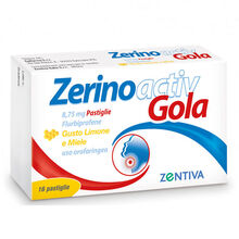 Zerinoactiv Gola 16 pastiglie limone e miele