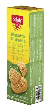 SCHAR BISCOTTI ALL'AVENA 2 BUSTE DA 65 G image not present