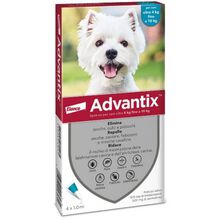 ADVANTIX SPOT ON*soluz 4 pipette 1 ml 100 mg + 500 mg cani da 4 a 10 Kg