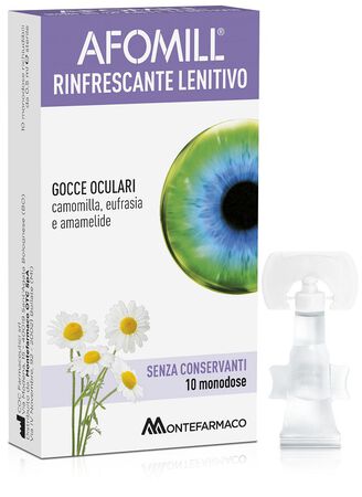 AFOMILL RINFRESCANTE SENZA CONSERVANTI 10 FIALE DA 0,5 ML image not present