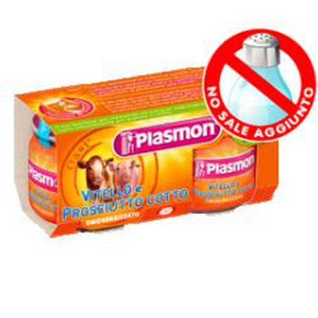 PLASMON OMOGENEIZZATO VITELLO PROSCIUTTO COTTO 80 G X 2 PEZZI image not present
