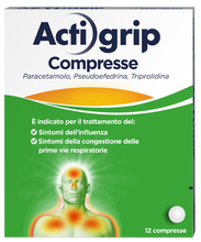 ACTIGRIP*12 cpr 60 mg + 2,5 mg + 500 mg