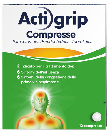 ACTIGRIP*12 cpr 60 mg + 2,5 mg + 500 mg image not present