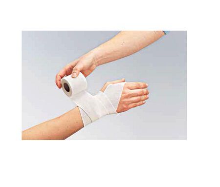 BENDA ELASTICA MEDICATA AUTOADESIVA FORTELAST PLUS CON OSSIDO DI ZINCO 10X450 CM image not present