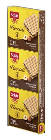 SCHAR NOCCIOLI' WAFERS CON NOCCIOLE 3 PEZZI DA 21 G image not present