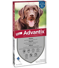 ADVANTIX SPOT ON*soluz 4 pipette 4 ml 400 mg + 2.000 mg cani da 25 a 40 Kg