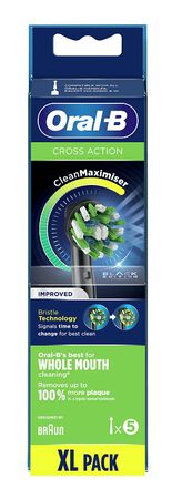 ORALB CROSS ACTION BLACK EB50 TESTINE PER SPAZZOLINO ELETTRICO 5 PEZZI image not present