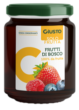 GIUSTO SOLO FRUTTA MARMELLATA FRUTTI ROSSI 284 G