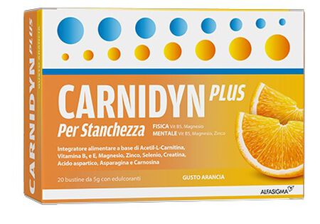 CARNIDYN PLUS 20 BUSTINE DA 5 G GUSTO ARANCIA image not present