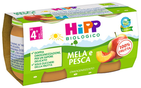 HIPP BIO OMOGENEIZZATO MELA/PESCA 2 X 80 G image not present