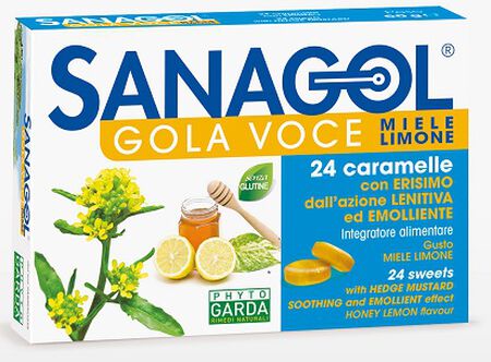 SANAGOL GOLA VOCE MIELE LIMONE 24 CARAMELLE image not present