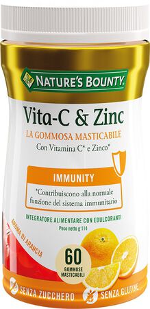 NATURE'S BOUNTY VITA-C&ZINC 60 GOMMOSE image not present