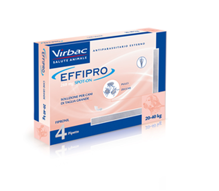 EFFIPRO*spot-on soluz 4 pipette 2,68 ml 268 mg cani da 20 a 40 Kg image not present