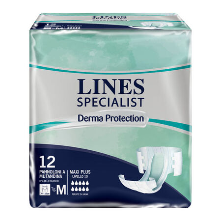 PANNOLONE MUTANDINA LINES SPECIALIST DERM AP M 12 PEZZI image not present