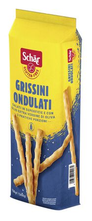 SCHAR GRISSINI ONDULATI SALATI IN SUPERFICIE 3 PORZIONI DA 50 G image not present