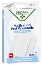 MEDICAZIONE POST OPERATORIA STERILE GARZA ANTIADERENTE 10X15 CM 4 PEZZI PROFAR