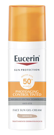 EUCERIN SUN PHOTOAGING CONTROL TINTED GEL CREME SPF50+ MEDIUM 50 ML image not present