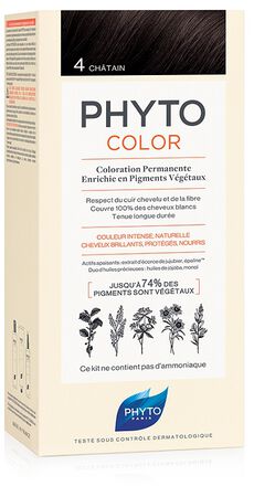 PHYTOCOLOR 4 CASTANO 1 LATTE + 1 CREMA + 1 MASCHERA + 1 PAIO DI GUANTI image not present