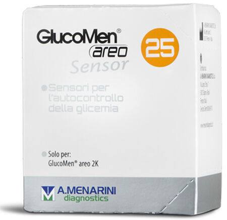STRISCE MISURAZIONE GLICEMIA GLUCOMEN AREO SENSOR 25 PEZZI image not present