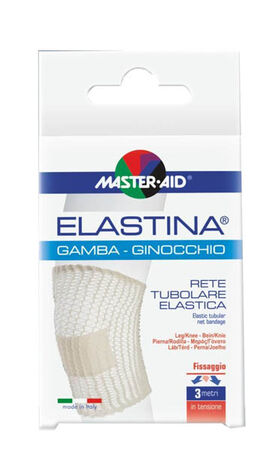 RETE TUBOLARE ELASTICA IPOALLERGENICA MASTER-AID ELASTINA GAMBA/GINOCCHIO 3 MT IN TENSIONE CALIBRO 5 CM image not present