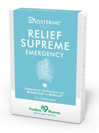 BIOSTERINE RELIEF SUPREME EMERGENCY 12 COMPRESSE image not present