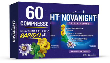 NOVANIGHT TRIPLA AZIONE 30 + 30 COMPRESSE image not present